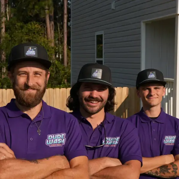 Professional pressure washing service by Dude Wash in Pensacola, showcasing their high-quality residential cleaning.